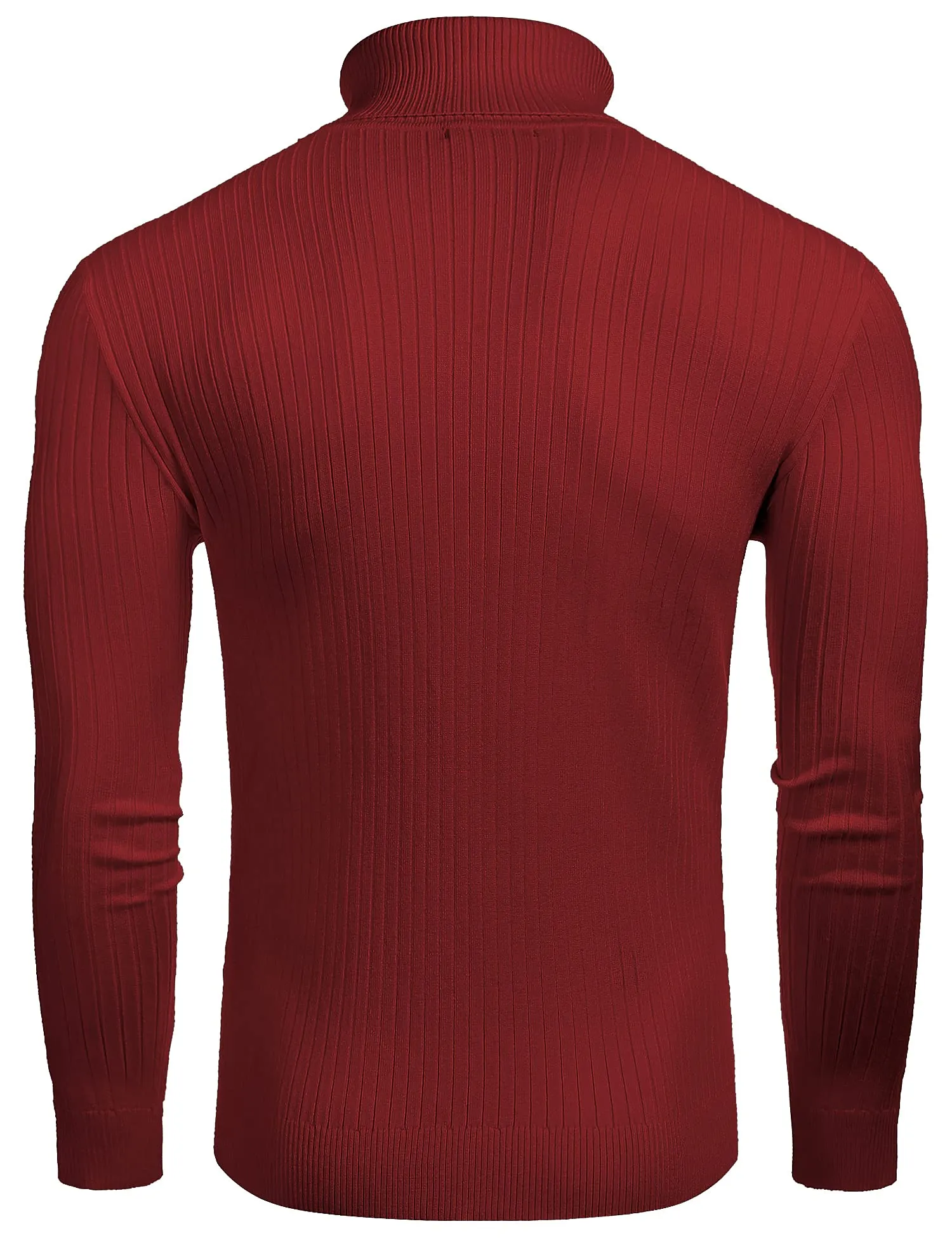 COOFANDY Men's Slim Fit Turtleneck Sweater Casual Twist Patterned Pullover Knitted Sweaters