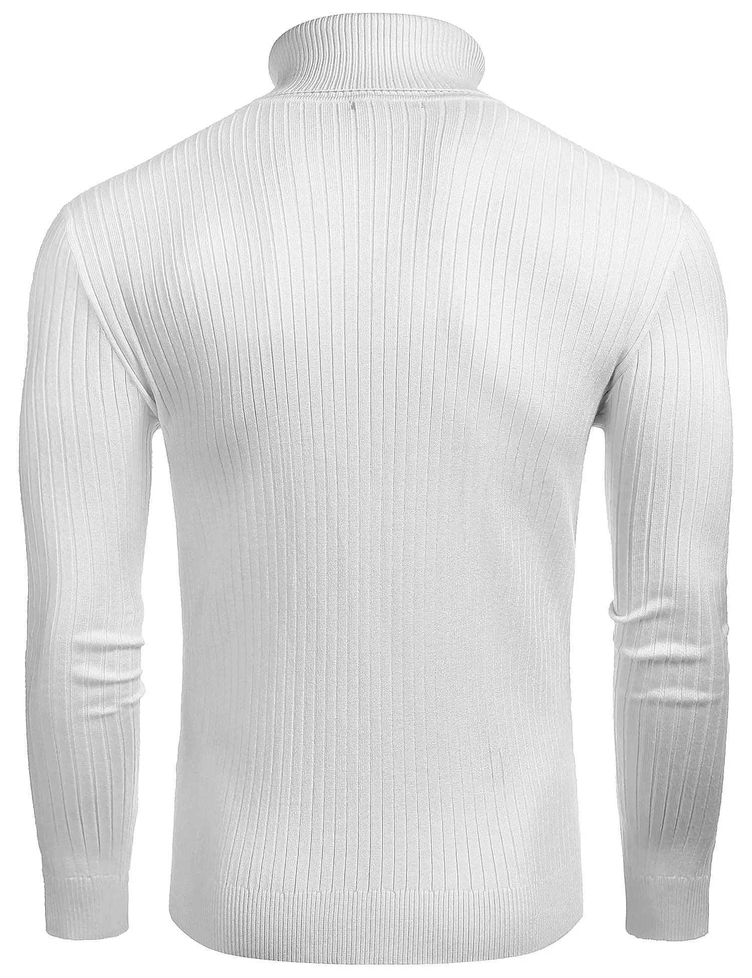 COOFANDY Men's Slim Fit Turtleneck Sweater Casual Twist Patterned Pullover Knitted Sweaters