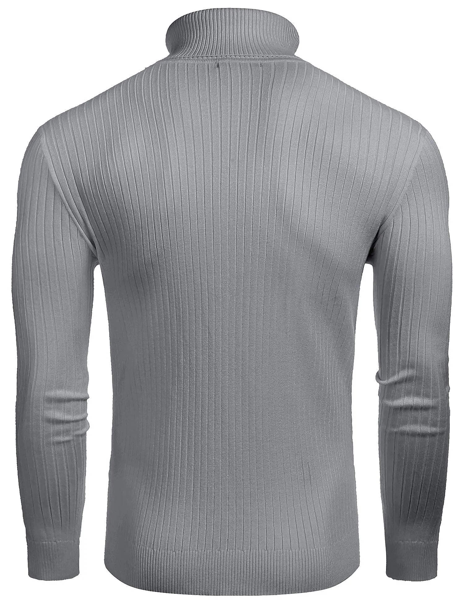 COOFANDY Men's Slim Fit Turtleneck Sweater Casual Twist Patterned Pullover Knitted Sweaters