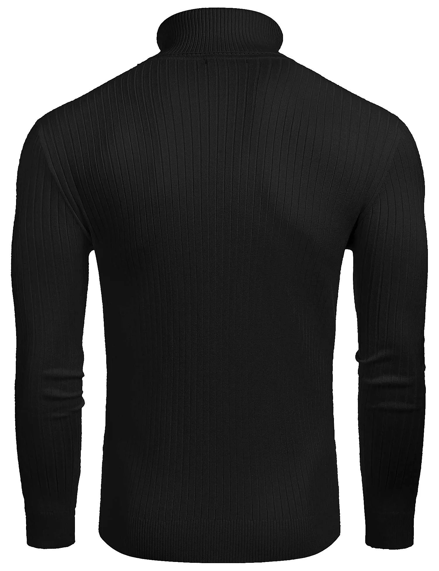 COOFANDY Men's Slim Fit Turtleneck Sweater Casual Twist Patterned Pullover Knitted Sweaters