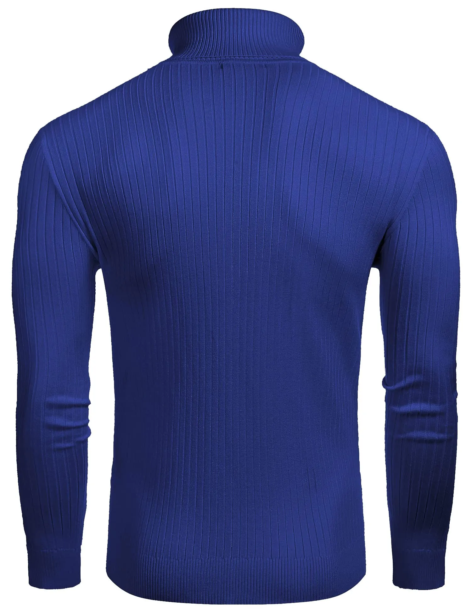 COOFANDY Men's Slim Fit Turtleneck Sweater Casual Twist Patterned Pullover Knitted Sweaters