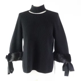 Fendi Cashmere Mink Knit Black 36 Women
