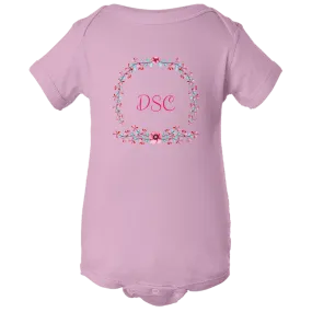 [FREE Shipping   15% Off] Unique Gift Personalized Initial Colorful Wreath Blossom Baby Body Suit Family Matching Clothing Set [Expiry : Oct 12 (Fri)]