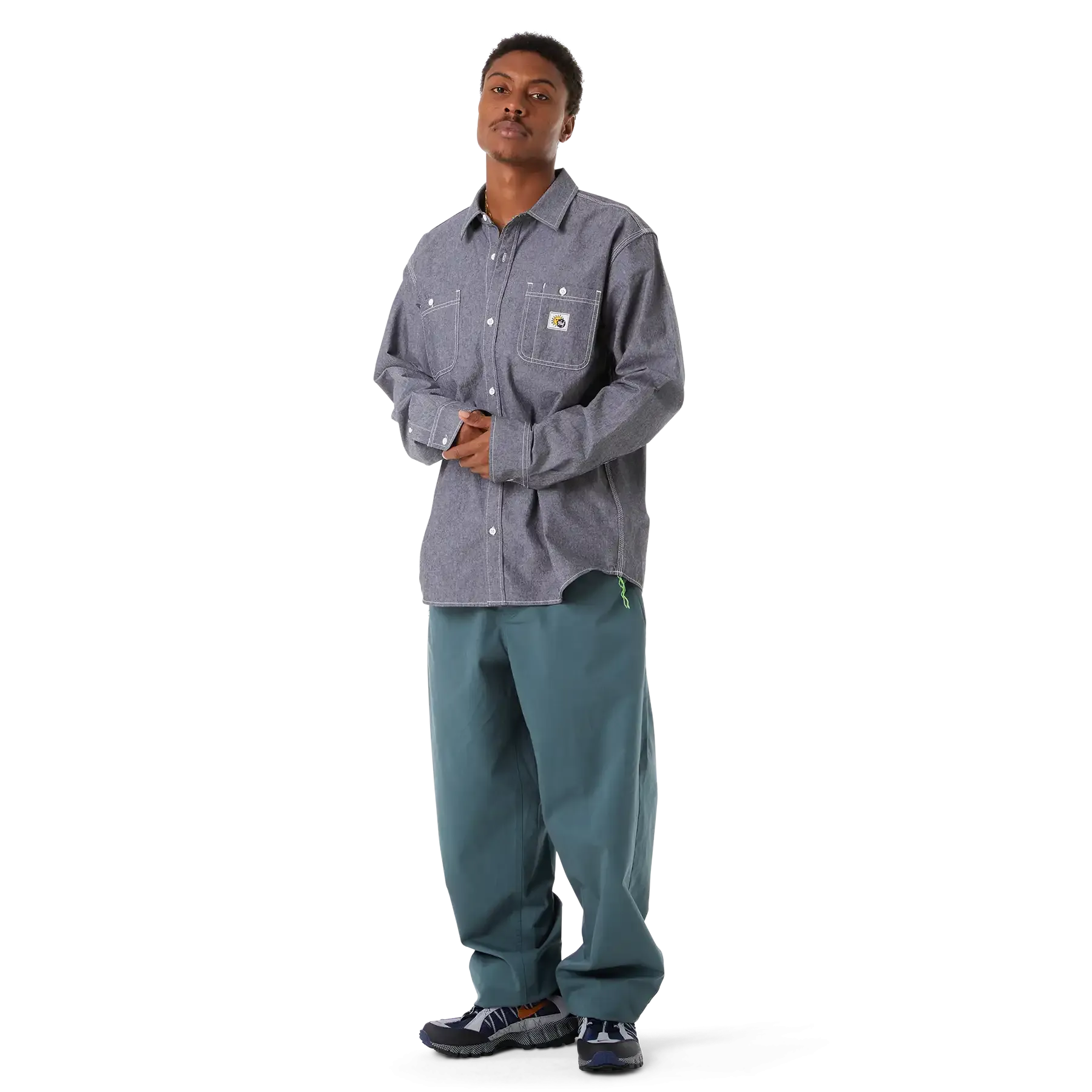 Huf Total Eclipse Chambray Button Up Shirt