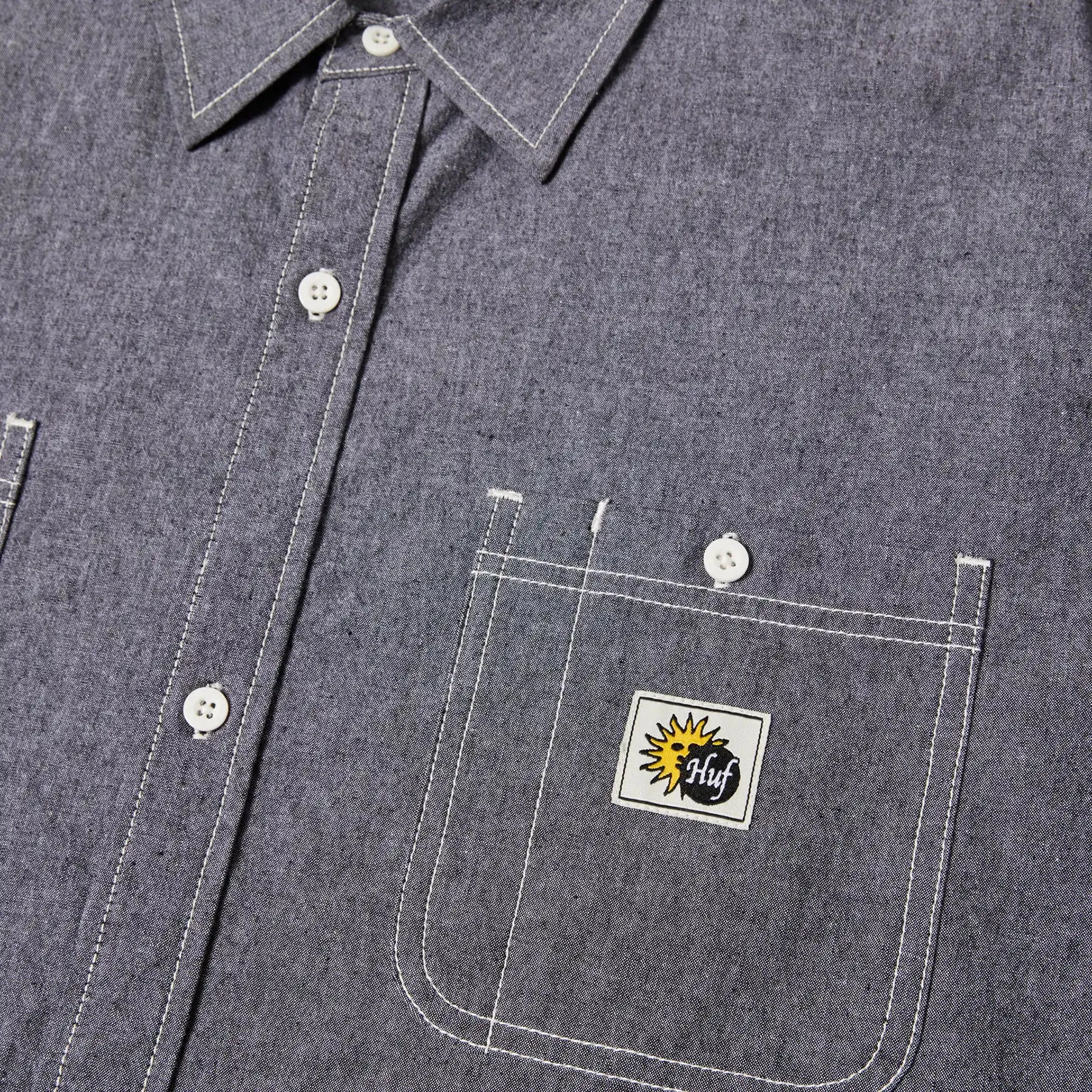Huf Total Eclipse Chambray Button Up Shirt