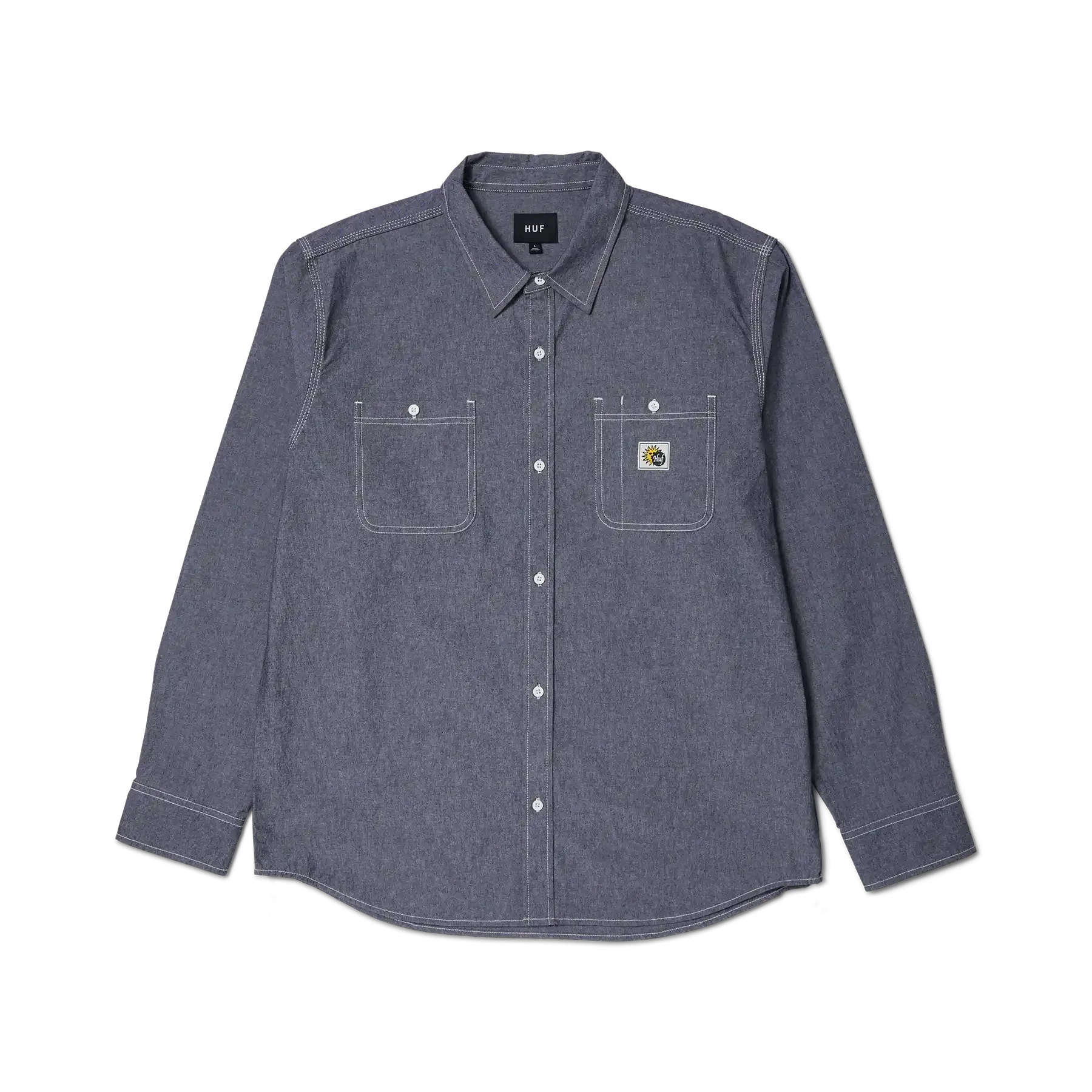 Huf Total Eclipse Chambray Button Up Shirt