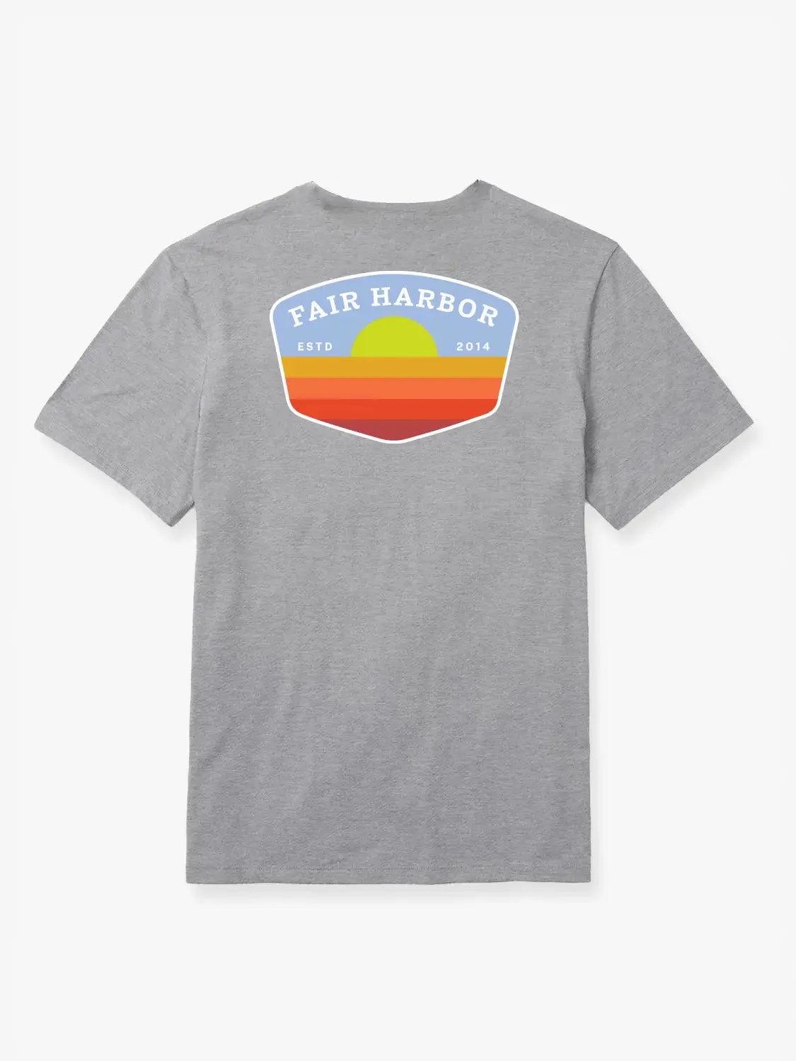 Kismet Tee |  Heather Grey Golden Sunset