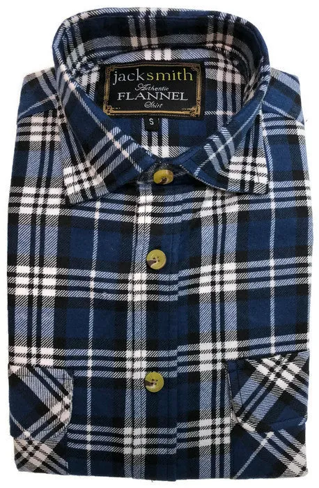 Mens Half Placket Flannelette Long Sleeve Pullover Shirt 100% Cotton Check Authentic Flannel