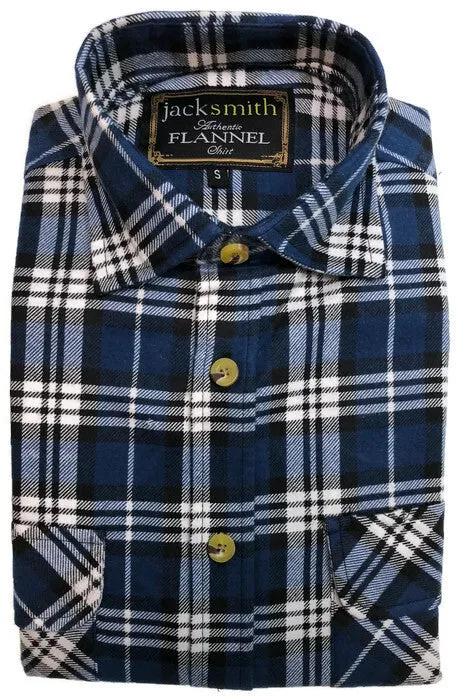 Mens Half Placket Flannelette Long Sleeve Pullover Shirt 100% Cotton Check Authentic Flannel