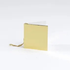 Plain Square Gloss Gold Gift Tags (50)