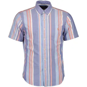 Short Sleeve Stripe Print Shirt