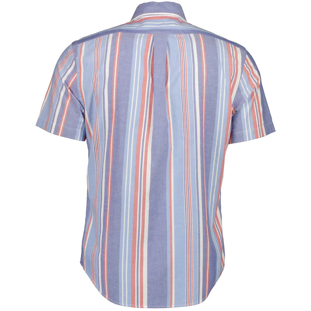 Short Sleeve Stripe Print Shirt