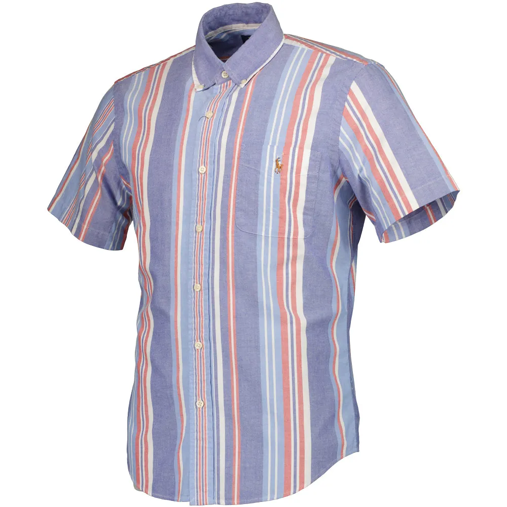 Short Sleeve Stripe Print Shirt