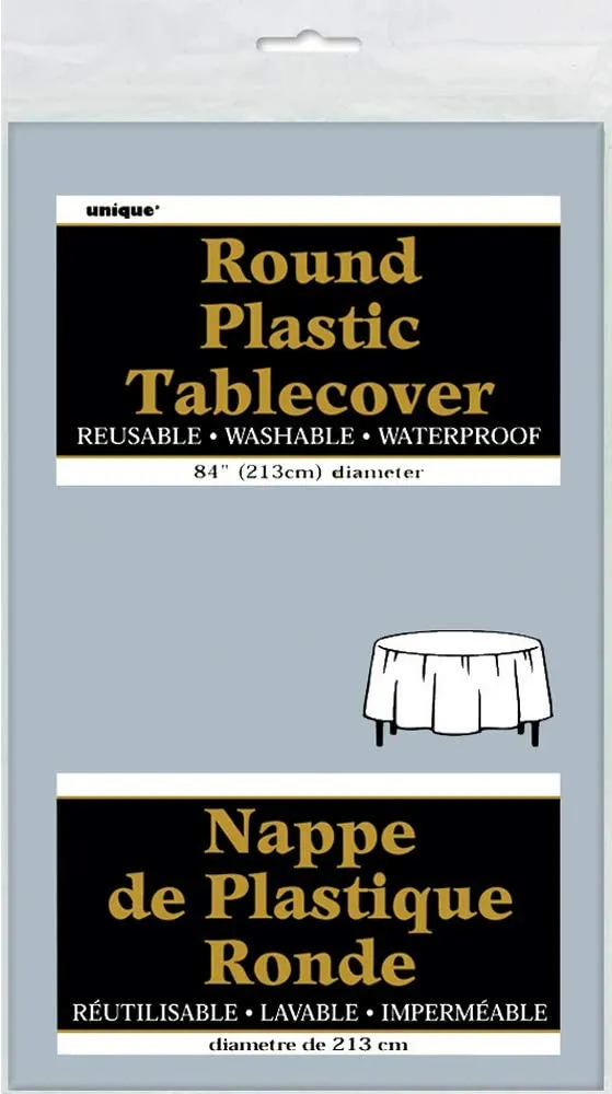 Tablecover Round - Silver Sparkle