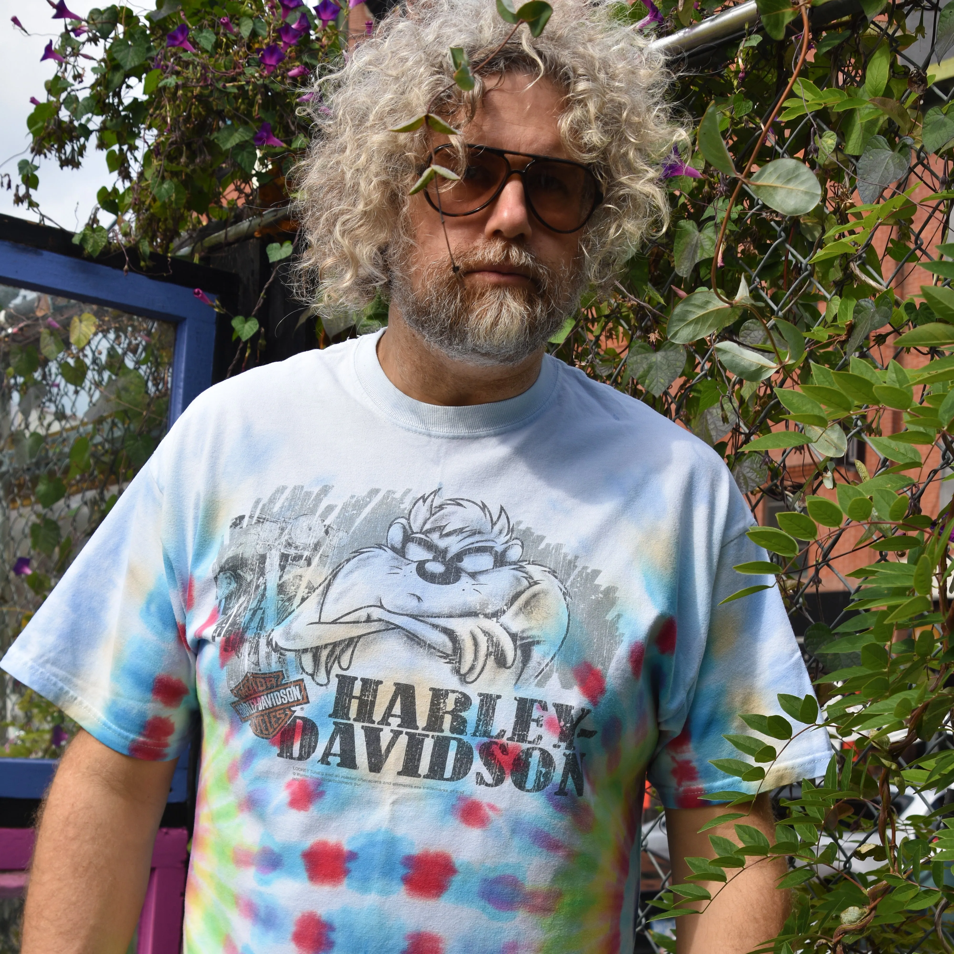 Vintage Harley Looney Toons Tie-Dye Tee | XL