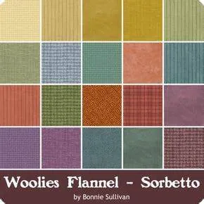 Woolies Flannel Sorbetto 20pcs Fat Quarter Bundle